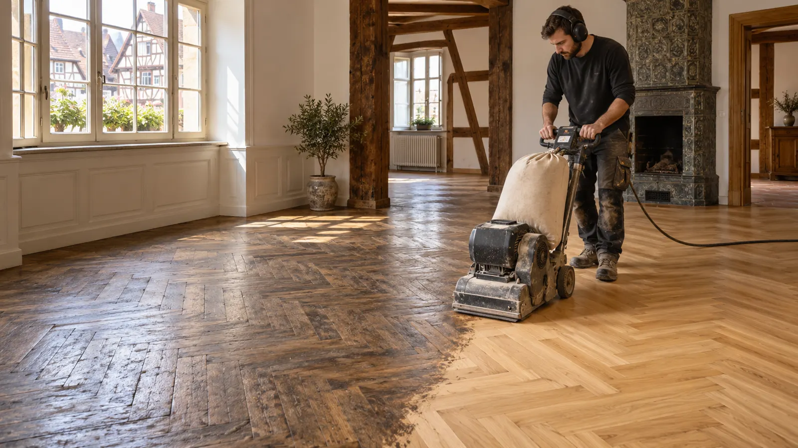 Contrôle d’un parquet ancien avant une intervention localisée